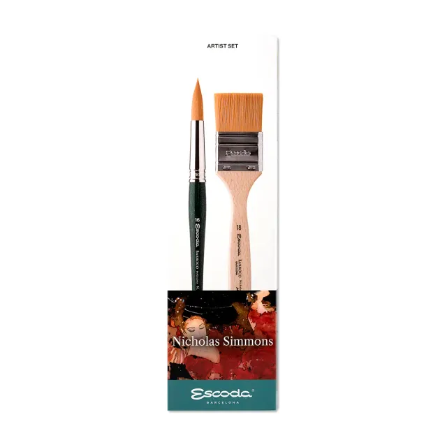 Escoda 8604-2 set de pinceles para acuarela Reserva