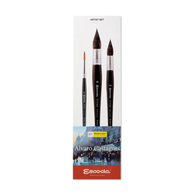 Escoda 8601-2 set de pinceles para acuarela Reserva